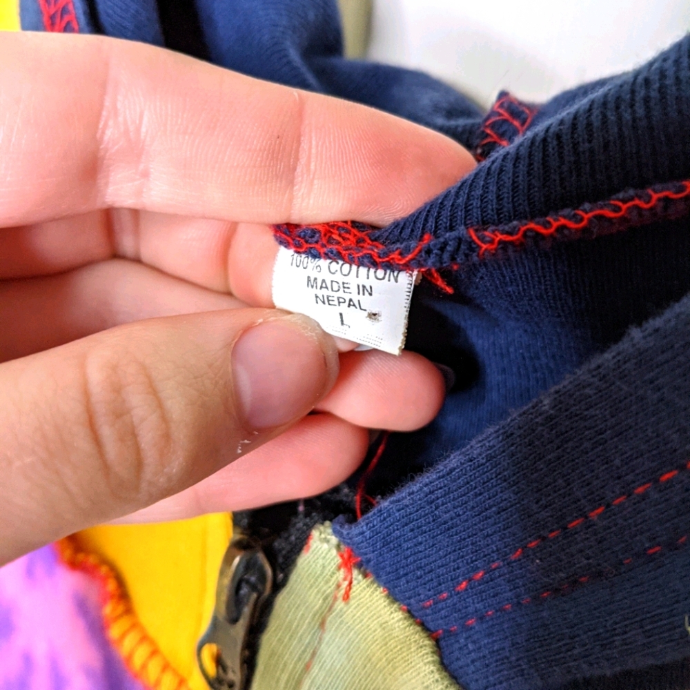 Handmade Patchwork Sweater - Picture 3 of 4